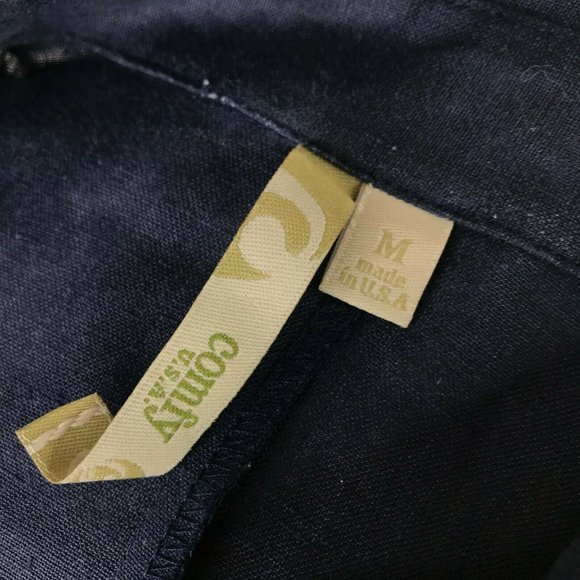 Comfy USA 100% Linen Dress Medium Shirtdress - Picture 7 of 8